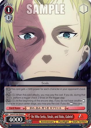 He Who Seeks, Steals, and Robs, Gabriel (SAO/S100-E069 C) - Sword Art Online Animation 10th Anniversary