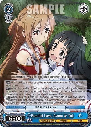 Familial Love, Asuna & Yui (SAO/S100-E081 R) - Sword Art Online Animation 10th Anniversary