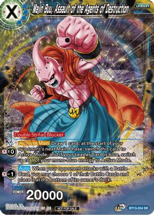 Majin Buu, Assault of the Agents of Destruction (Championship Selection Pack 2023 Vol.1) (BT13-034) - Tournament Promotion Cards Foil