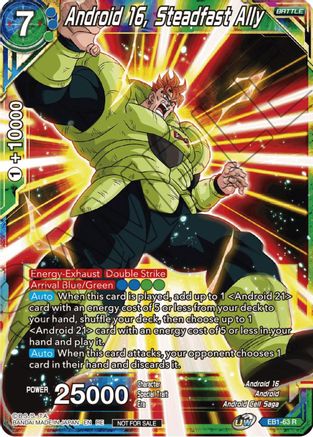 Android 16, Steadfast Ally (Championship Selection Pack 2023 Vol.1) (EB1-63) - Tournament Promotion Cards Foil