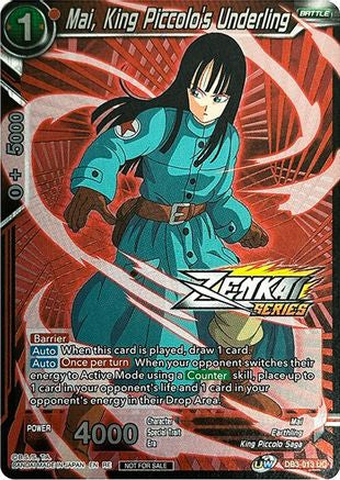 Mai, King Piccolo's Underling (Event Pack 11) (DB3-013) - Tournament Promotion Cards Foil
