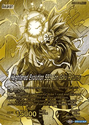 Son Goku // Heightened Evolution SS3 Son Goku Returns (Championship 2023 Golden Card Vol.1) (BT9-127) - Tournament Promotion Cards Foil