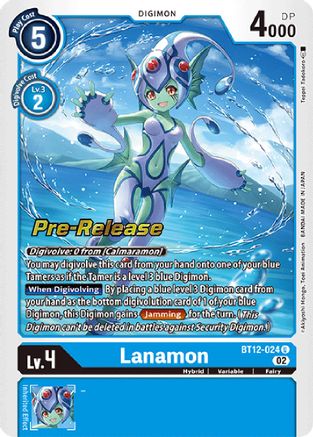 Lanamon (BT12-024) - Across Time Pre-Release Cards Foil