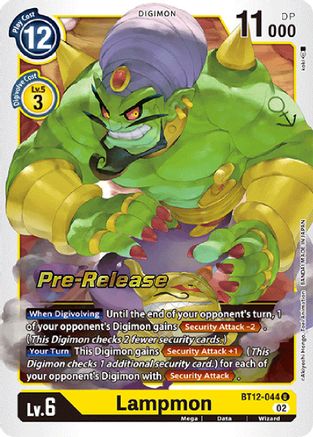 Lampmon (BT12-044) - Across Time Pre-Release Cards