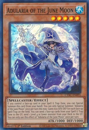Adularia of the June Moon (CYAC-EN095) - Cyberstorm Access 1st Edition