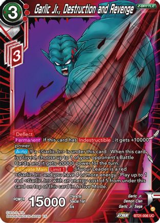 Garlic Jr., Destruction and Revenge (BT21-006) - Wild Resurgence