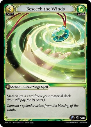 Beseech the Winds (201) - Dawn of Ashes 1st Edition Foil