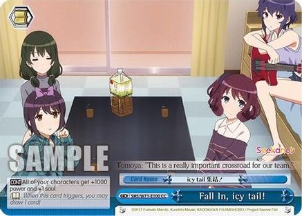 Fall In, icy tail! (SHS/W71-E100 CC) - Saekano How to Raise a Boring Girlfriend. flat