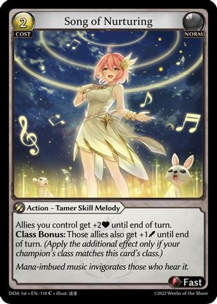 Song of Nurturing (110) - Dawn of Ashes 1st Edition