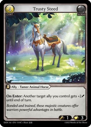 Trusty Steed (114) - Dawn of Ashes 1st Edition Foil