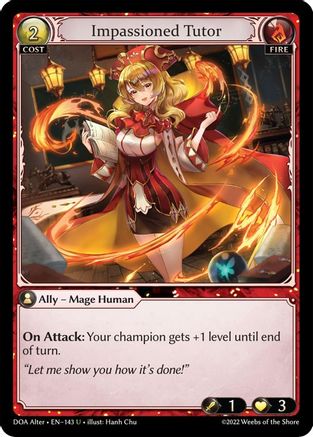 Impassioned Tutor (143) - Dawn of Ashes Alter Edition Foil