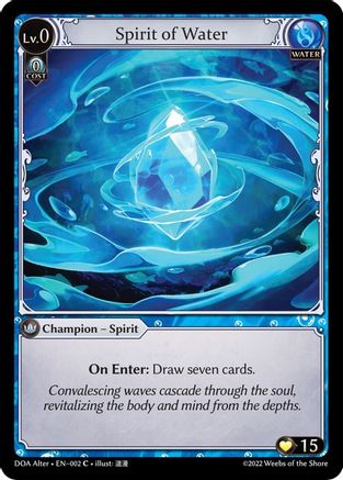 Spirit of Water (002) - Dawn of Ashes Alter Edition
