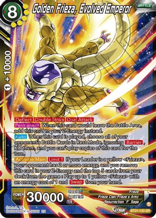 Golden Frieza, Evolved Emperor (BT21-120) - Wild Resurgence Foil