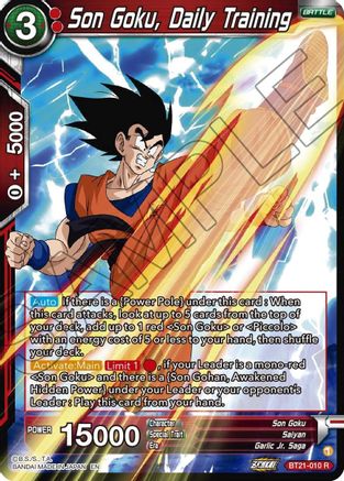 Son Goku, Daily Training (BT21-010) - Wild Resurgence