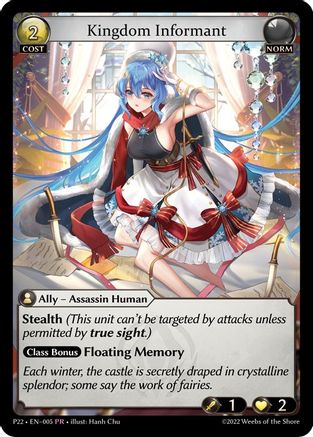 Kingdom Informant (005) - Promotional Cards
