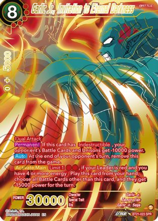 Garlic Jr., Invitation to Eternal Darkness (SPR) (BT21-023) - Wild Resurgence Foil