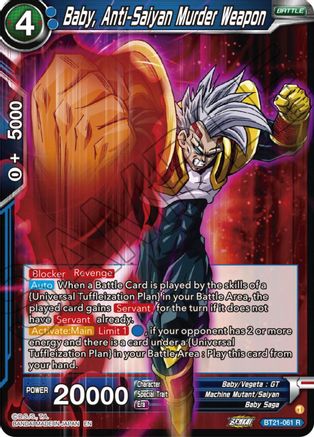 Baby, Anti-Saiyan Murder Weapon (BT21-061) - Wild Resurgence Foil