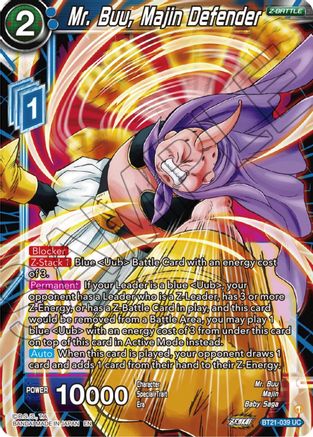 Mr. Buu, Majin Defender (BT21-039) - Wild Resurgence