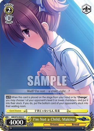 I'm Not a Child, Makina (GRI/S72-E022 C) - The Fruit of Grisaia