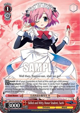 Skilled and Witty Honor Student, Sachi (SR) (GRI/S72-E055S SR) - The Fruit of Grisaia