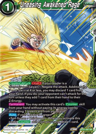 Uneasing Awakened Rage (BT21-097) - Wild Resurgence Foil