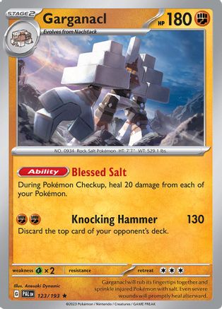 Garganacl 123/193 - Holofoil SV02 Paldea Evolved - Rare