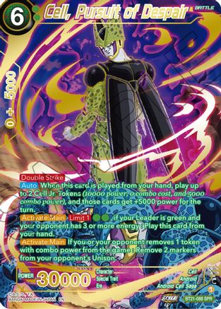 Cell, Pursuit of Despair (SPR) (BT21-088) - Wild Resurgence Foil