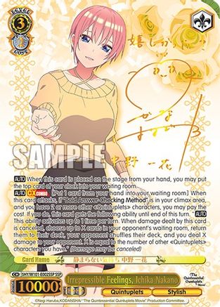 Irrepressible Feelings, Ichika Nakano (SSP) (5HY/W101-E002SSP SSP) - The Quintessential Quintuplets Movie