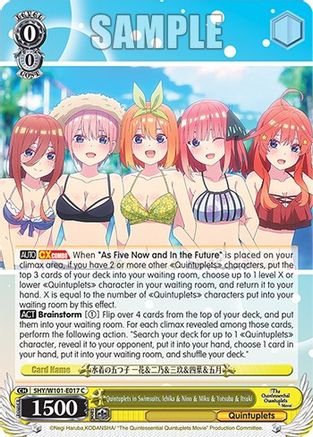 Quintuplets in Swimsuits, Ichika & Nino & Miku & Yotsuba & Itsuki (5HY/W101-E017 C) - The Quintessential Quintuplets Movie