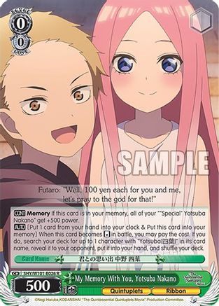 My Memory With You, Yotsuba Nakano (5HY/W101-E026 R) - The Quintessential Quintuplets Movie