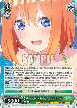 Quintuplicate Trails, Yotsuba Nakano (5HY/W101-E029 R) - The Quintessential Quintuplets Movie