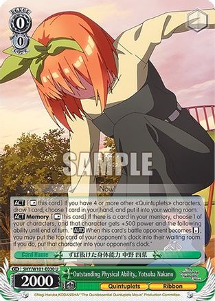 Outstanding Physical Ability, Yotsuba Nakano (5HY/W101-E030 U) - The Quintessential Quintuplets Movie