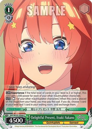 Delightful Present, Itsuki Nakano (5HY/W101-E044 C) - The Quintessential Quintuplets Movie