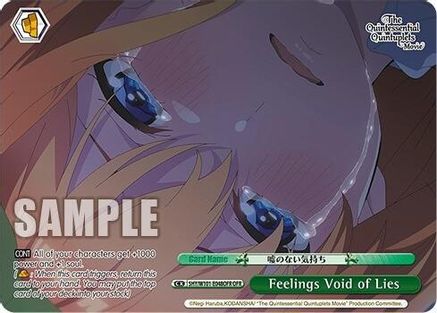 Feelings Void of Lies (OFR) (5HY/W101-E048OFR OFR) - The Quintessential Quintuplets Movie