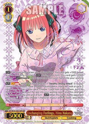 Unchanging Feelings, Nino Nakano (SSP) (5HY/W101-E051SSP SSP) - The Quintessential Quintuplets Movie