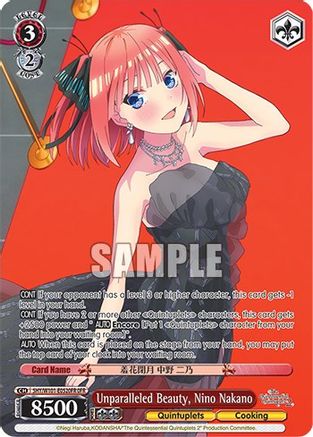 Unparalleled Beauty, Nino Nakano (OFR) (5HY/W101-E052OFR OFR) - The Quintessential Quintuplets Movie