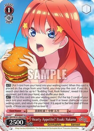 Hearty Appetite? Itsuki Nakano (SR) (5HY/W101-E061S SR) - The Quintessential Quintuplets Movie