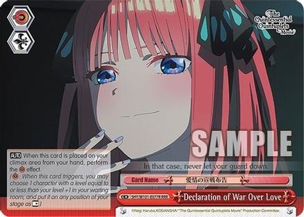 Declaration of War Over Love (RRR) (5HY/W101-E077R RRR) - The Quintessential Quintuplets Movie