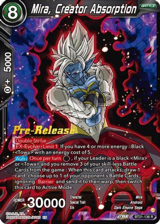 Mira, Creator Absorption (BT21-136) - Wild Resurgence PreRelease Cards
