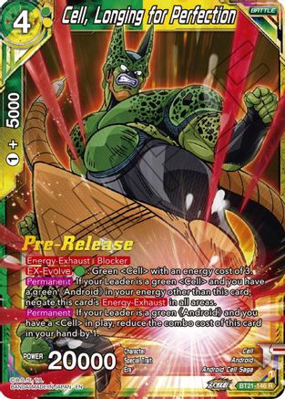 Cell, Longing for Perfection (BT21-146) - Wild Resurgence PreRelease Cards