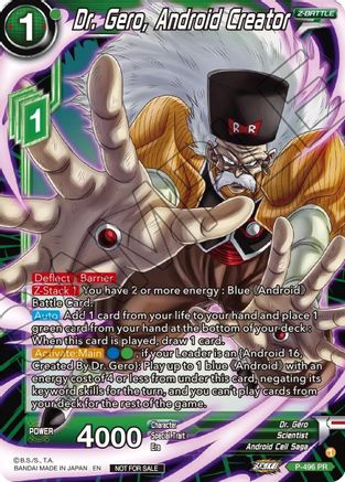 Dr. Gero, Android Creator (P-496) - Promotion Cards Foil
