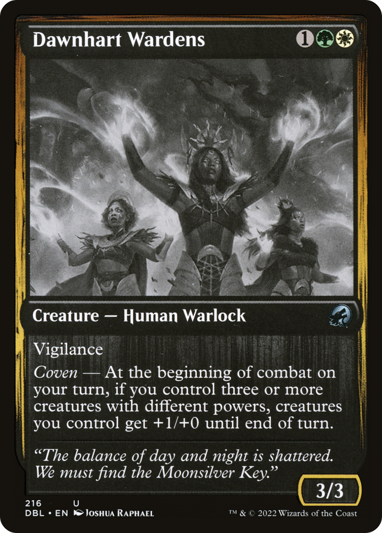 Dawnhart Wardens (DBL-216) - Innistrad: Double Feature Foil
