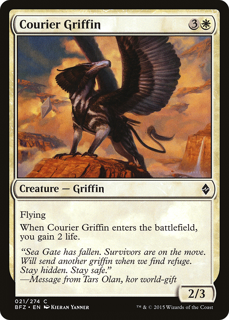 Courier Griffin (BFZ-021) - Battle for Zendikar
