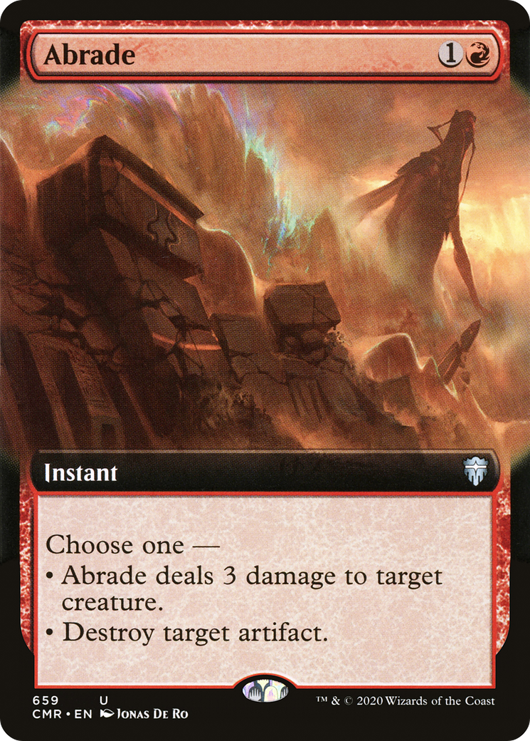 Abrade (Extended Art) (CMR-659) - Commander Legends: (Extended Art)