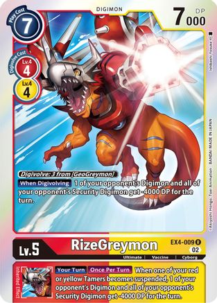 RizeGreymon (EX4-009) - Alternative Being Booster Foil