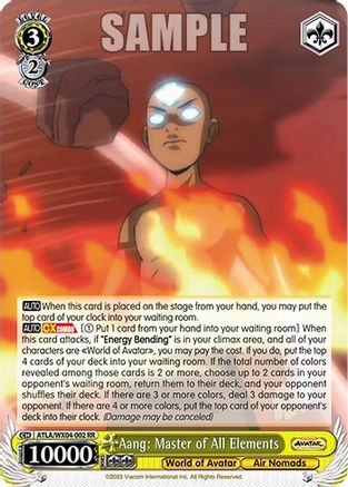 Aang: Master of All Elements (ATLA/WX04-002 RR) - Avatar: The Last Airbender