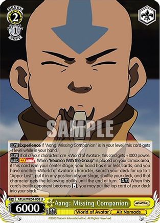 Aang: Missing Companion (ATLA/WX04-008 U) - Avatar: The Last Airbender