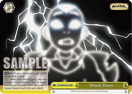 Struck Down (RRR) (ATLA/WX04-021R RRR) - Avatar: The Last Airbender