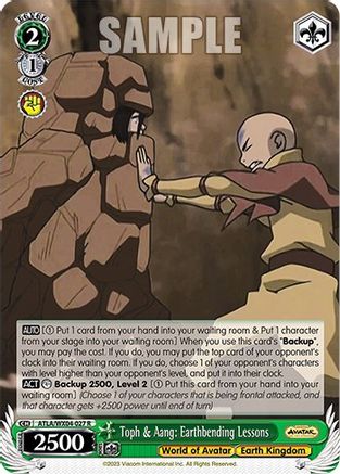 Toph & Aang: Earthbending Lessons (ATLA/WX04-027 R) - Avatar: The Last Airbender