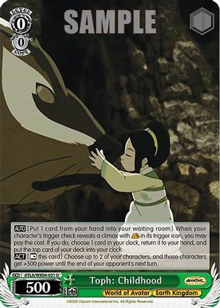 Toph: Childhood (ATLA/WX04-031 U) - Avatar: The Last Airbender